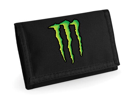Peňaženka MONSTER logo, čierna