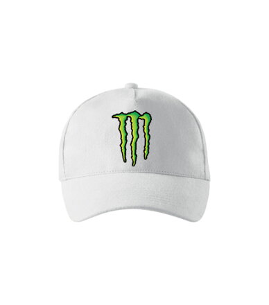 Šiltovka MONSTER logo, biela