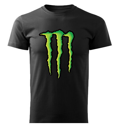 Tričko MONSTER logo, čierne