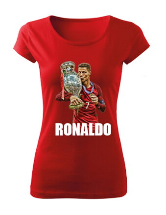 Dámske tričko RONALDO, červené