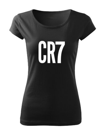 Dámske tričko CR7, čierne