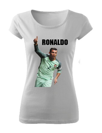 Dámske tričko RONALDO, biele 2