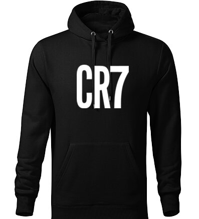 Mikina s kapucňou CR7, čierna