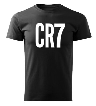 Tričko CR7, čierne