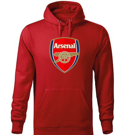 Mikina s kapucňou ARSENAL, červená 1
