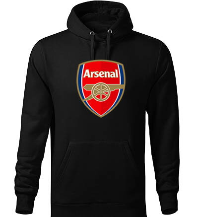 Mikina s kapucňou ARSENAL, čierna 1