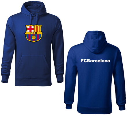 Mikina s kapucňou FCBarcelona, modrá