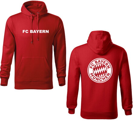 Mikina s kapucňou FC BAYERN MUNCHEN, červená