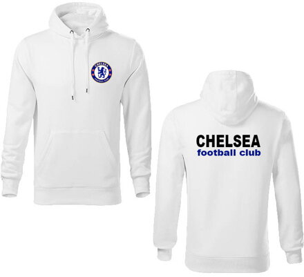 Mikina s kapucňou F.C.Chelsea, biela