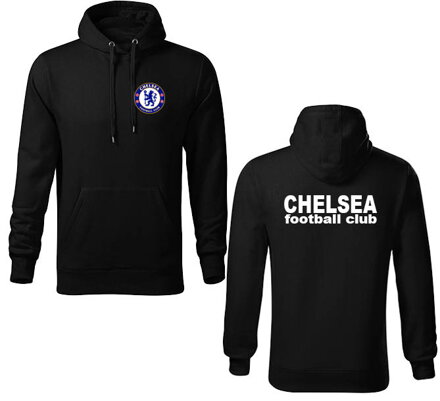 Mikina s kapucňou F.C.Chelsea, čierna