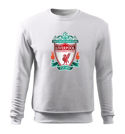 Mikina LIVERPOOL logo, biela