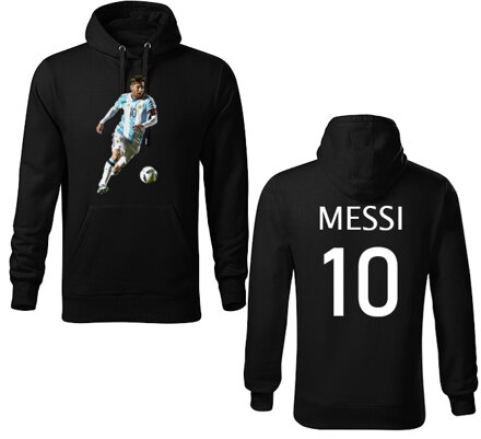 Mikina s kapucňou MESSI 10, čierna