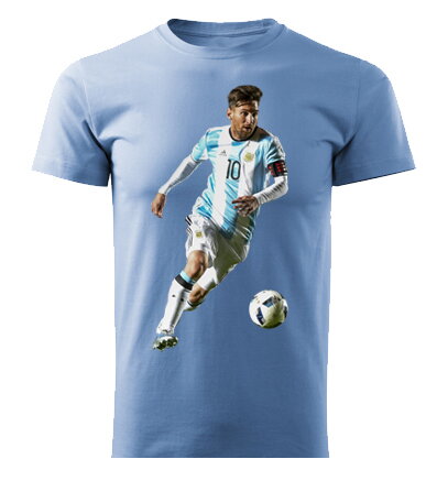 Tričko MESSI, svetlomodré