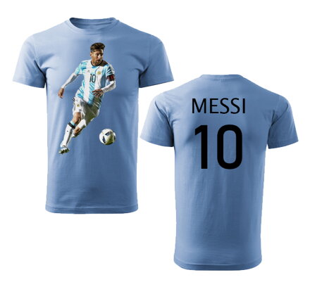 Tričko MESSI 10, svetlomodré