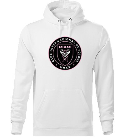 Mikina s kapucňou INTER MIAMI, biela