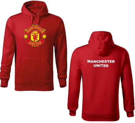 Mikina s kapucňou Manchester United, červená 4