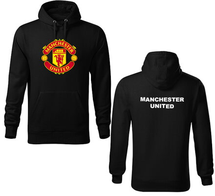 Mikina s kapucňou Manchester United, čierna 4