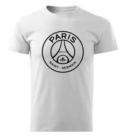 Tričko PSG logo, biele