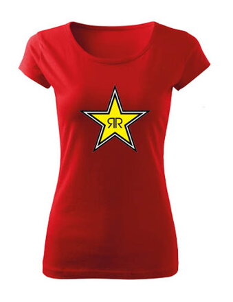 Dámske tričko RockStar, červené