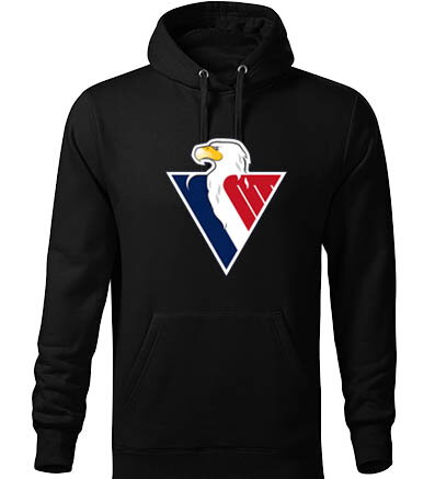 Mikina s kapucňou HC SLOVAN, čierna