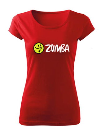 Dámske tričko ZUMBA, červené