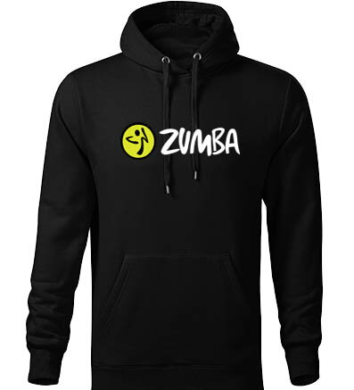 Mikina s kapucňou ZUMBA, čierna