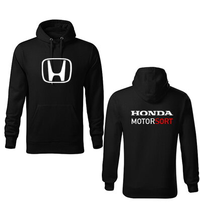 Mikina s kapucňou HONDA MotorSPORT, čierna