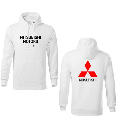 Mikina s kapucňou MITSUBISHI MOTORS, biela 2