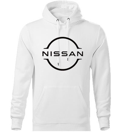 Mikina s kapucňou NISSAN, biela