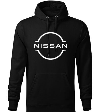 Mikina s kapucňou NISSAN, čierna