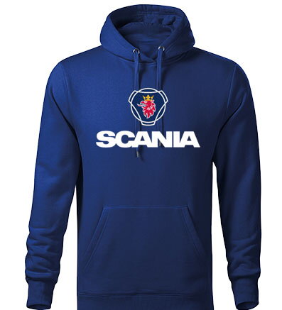 Mikina s kapucňou SCANIA, modrá