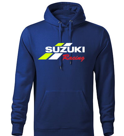 Mikina s kapucňou SUZUKI RACING, modrá