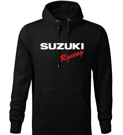 Mikina s kapucňou SUZUKI Racing, čierna
