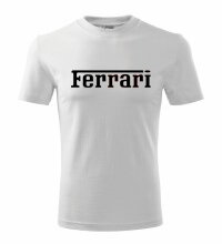 Tričko Ferrari, biele