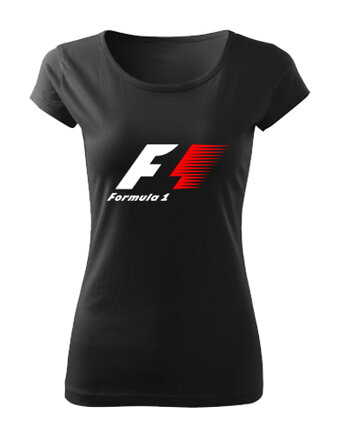 Dámske tričko F1, čierne