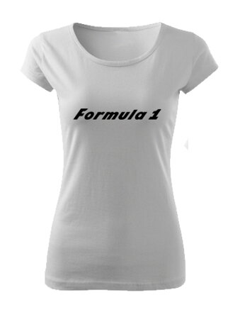 Dásmke tričko Formula 1, biele