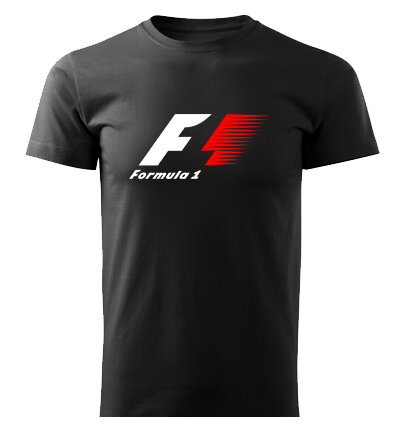 Tričko F1, čierne