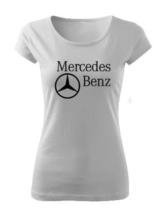 Dámske tričko Mercedes, biele 2
