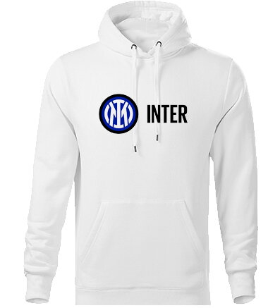 Mikina s kapucňou INTER, biela