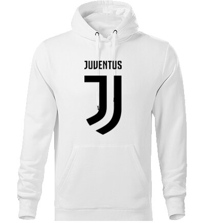 Mikina s kapucňou FC JUVENTUS, biela