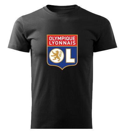 Tričko OLYMPIQUE LYONNAIS, čierne