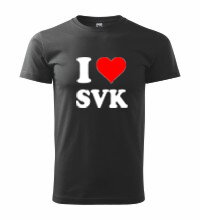 Tričko s logom I Love SVK, čierne