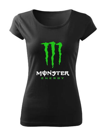Dámske tričko Monster, čierne