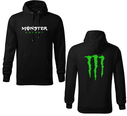 Mikina s kapucňou MONSTER ENERGY, čierna