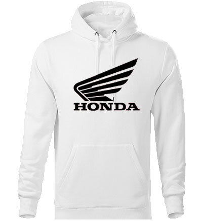 Mikina s kapucňou HONDA, biela