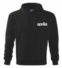 Mikina s kapucňou Aprilia, čierna