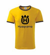 Tričko Husqvarna, žlté duo