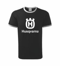 Tričko Husqvarna, čierne duo