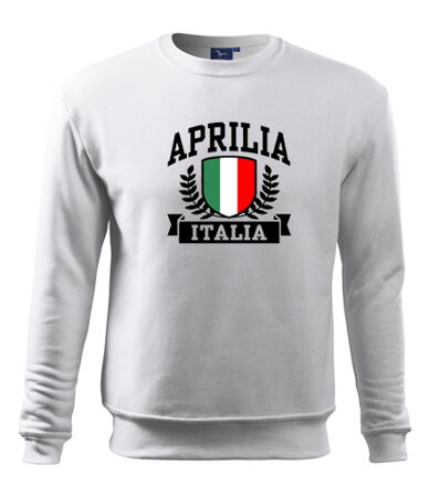 Mikina Aprilia Italia, biela