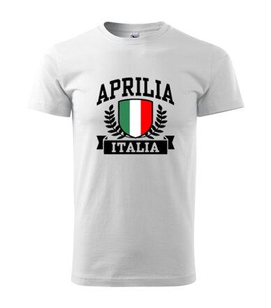 Tričko Aprilia Italia, biele